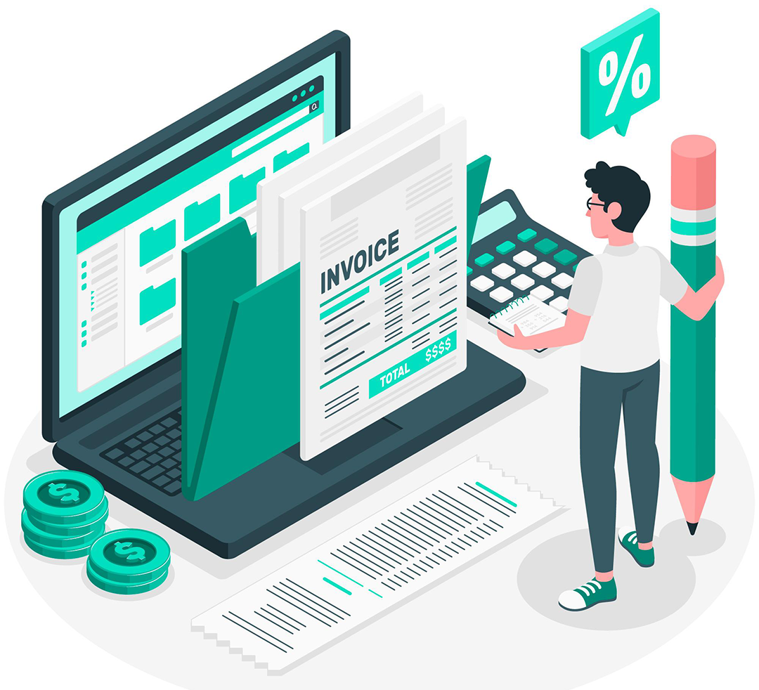 Invoice management screen